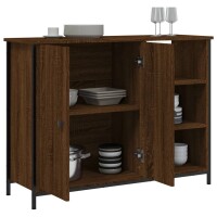 vidaXL Sideboard Braun Eichen-Optik 100x33x75 cm Holzwerkstoff