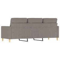 vidaXL 3-Sitzer-Sofa Taupe 180 cm Stoff