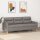 vidaXL 3-Sitzer-Sofa Taupe 180 cm Stoff