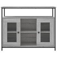 vidaXL Sideboard Grau Sonoma 100x35x80 cm Holzwerkstoff