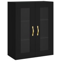 vidaXL Highboard Schwarz 69,5x34x180 cm Holzwerkstoff