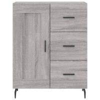 vidaXL Highboard Grau Sonoma 69,5x34x180 cm Holzwerkstoff