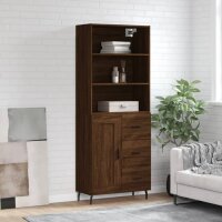 vidaXL Highboard Braun Eichen-Optik 69,5x34x180 cm...