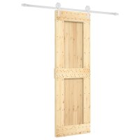 vidaXL Schiebetür mit Beschlag 70x210 cm Massivholz...