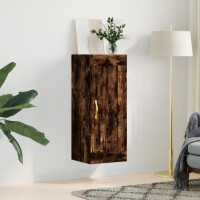 vidaXL Wandschrank R&auml;uchereiche 34,5x34x90 cm Holzwerkstoff