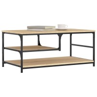 vidaXL Couchtisch Sonoma-Eiche 90x49x40 cm Holzwerkstoff