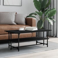 vidaXL Couchtisch Schwarz 100x50x40 cm Holzwerkstoff