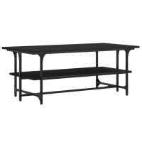 vidaXL Couchtisch Schwarz 100x50x40 cm Holzwerkstoff