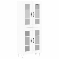 vidaXL Highboard Hochglanz-Weiß 69,5x34x180 cm...