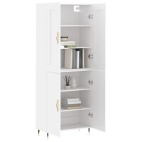 vidaXL Highboard Wei&szlig; 69,5x34x180 cm Holzwerkstoff