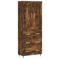 vidaXL Highboard Räuchereiche 69,5x34x180 cm...