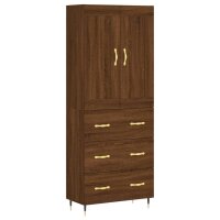 vidaXL Highboard Braun Eichen-Optik 69,5x34x180 cm...