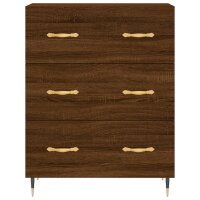 vidaXL Highboard Braun Eichen-Optik 69,5x34x180 cm Holzwerkstoff