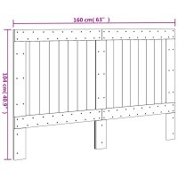 vidaXL Kopfteil 160x104 cm Massivholz Kiefer