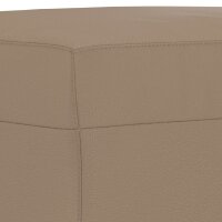 vidaXL Fu&szlig;hocker Cappuccino-Braun 70x55x41 cm Kunstleder