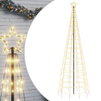 vidaXL LED-Weihnachtsbaum mit Erdspie&szlig;en 570 LEDs Warmwei&szlig; 300 cm