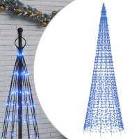 vidaXL LED-Weihnachtsbaum für Fahnenmast 1534 LEDs...