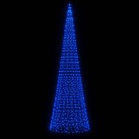 vidaXL LED-Weihnachtsbaum für Fahnenmast 1534 LEDs Blau 500 cm