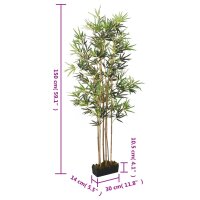 vidaXL Bambusbaum K&uuml;nstlich 828 Bl&auml;tter 150 cm Gr&uuml;n