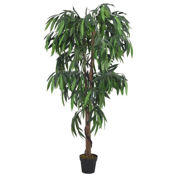 vidaXL Mangobaum K&uuml;nstlich 300 Bl&auml;tter 80 cm Gr&uuml;n