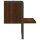 vidaXL Wandregal mit Stange Braun Eichen-Optik 30x25x30 cm