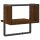 vidaXL Wandregal mit Stange Braun Eichen-Optik 30x25x30 cm