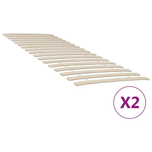 vidaXL Lattenroste mit 34 Latten 2 Stk. 70x200 cm