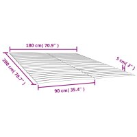 vidaXL Lattenroste mit 48 Latten 2 Stk. 90x200 cm