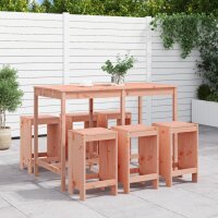 vidaXL 7-tlg. Gartenbar-Set Massivholz Douglasie