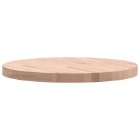 vidaXL Tischplatte &Oslash;60x4 cm Rund Massivholz Buche