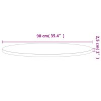 vidaXL Tischplatte &Oslash;90x2,5 cm Rund Massivholz Buche