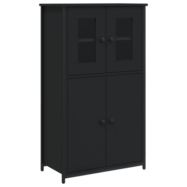 vidaXL Highboard Schwarz 62x32x106,5 cm Holzwerkstoff