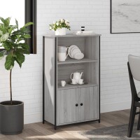 vidaXL Highboard Grau Sonoma 62x32x103,5 cm Holzwerkstoff