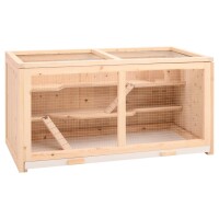 vidaXL Hamsterk&auml;fig 104x52x54 cm Massivholz Tanne