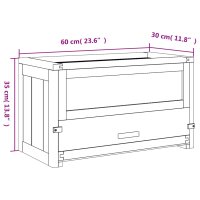 vidaXL Hamsterk&auml;fig 60x30x35 cm Massivholz Tanne