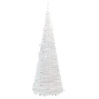 vidaXL Pop-Up-Weihnachtsbaum K&uuml;nstlich 50 LEDs Wei&szlig; 120 cm