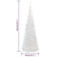 vidaXL Pop-Up-Weihnachtsbaum K&uuml;nstlich 50 LEDs Wei&szlig; 120 cm