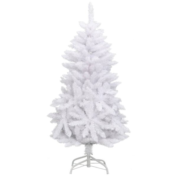 vidaXL K&uuml;nstlicher Weihnachtsbaum Klappbar mit St&auml;nder Wei&szlig; 120 cm