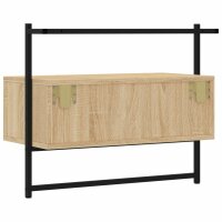 vidaXL TV-Wandschrank Sonoma-Eiche 60,5x30x51 cm Holzwerkstoff