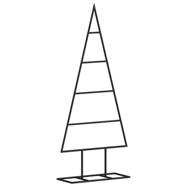 vidaXL Metall-Weihnachtsbaum Deko Schwarz 60 cm