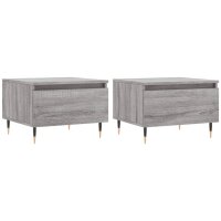 vidaXL Couchtische 2 Stk. Grau Sonoma 50x46x35 cm...