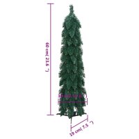 vidaXL K&uuml;nstlicher Weihnachtsbaum mit Beleuchtung 30 LEDs 60 cm