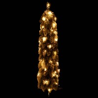 vidaXL K&uuml;nstlicher Weihnachtsbaum Beleuchtung &amp; Schnee 45 LEDs 90 cm