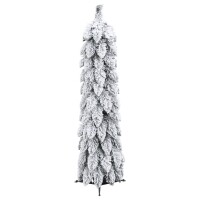 vidaXL K&uuml;nstlicher Weihnachtsbaum Beleuchtung &amp; Schnee 45 LEDs 90 cm