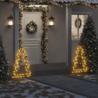 vidaXL Weihnachtsbaum mit Erdspießen und 115 LEDs...