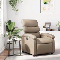 vidaXL Relaxsessel Cappuccino-Braun Kunstleder