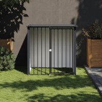 vidaXL Hundehütte mit Dach Schwarz 110x103x109 cm...