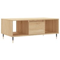 vidaXL Couchtisch Sonoma-Eiche 90x50x36,5 cm Holzwerkstoff