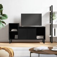 vidaXL TV-Schrank Schwarz 100x35x55 cm Holzwerkstoff