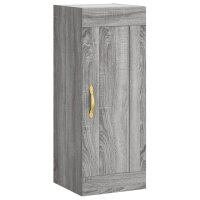 vidaXL Wandschrank Grau Sonoma 34,5x34x90 cm Holzwerkstoff